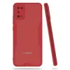 Newface Samsung Galaxy A02S Kılıf Platin Silikon - Kırmızı