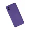 Newface Samsung Galaxy A03 Kılıf Nano içi Kadife Silikon - Mor