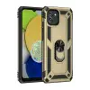Newface Samsung Galaxy A03 Kılıf Sofya Yüzüklü Silikon Kapak - Gold