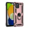 Newface Samsung Galaxy A03 Kılıf Sofya Yüzüklü Silikon Kapak - Rose