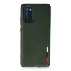 Newface Samsung Galaxy A03S Kılıf Loop Deri Silikon - Yeşil