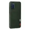 Newface Samsung Galaxy A03S Kılıf Loop Deri Silikon - Yeşil
