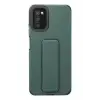 Newface Samsung Galaxy A03S Kılıf Mega Standlı Silikon - Yeşil
