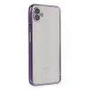Newface Samsung Galaxy A04 Kılıf Razer Lensli Silikon - Mor