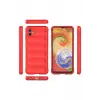 Newface Samsung Galaxy A04E Kılıf Optimum Silikon - Kırmızı