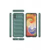 Newface Samsung Galaxy A04E Kılıf Optimum Silikon - Koyu Yeşil