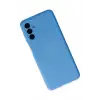 Newface Samsung Galaxy A04S Kılıf Nano içi Kadife Silikon - Mavi