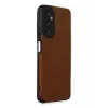 Newface Samsung Galaxy A05S Kılıf Loop Deri Silikon - Kahverengi