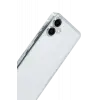 Newface Samsung Galaxy A07 4G Razer Lensli Silikon - Gümüş