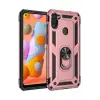 Newface Samsung Galaxy A11 Kılıf Sofya Yüzüklü Silikon Kapak - Rose