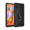 Newface Samsung Galaxy A11 Kılıf Sofya Yüzüklü Silikon Kapak - Siyah