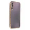 Newface Samsung Galaxy A14 4G Kılıf Razer Lensli Silikon - Gold
