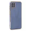 Newface Samsung Galaxy A22 Kılıf Volet Silikon - Mavi