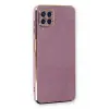 Newface Samsung Galaxy A22 Kılıf Volet Silikon - Mor