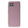 Newface Samsung Galaxy A22 Kılıf Volet Silikon - Mor