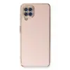 Newface Samsung Galaxy A22 Kılıf Volet Silikon - Pembe