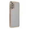 Newface Samsung Galaxy A23 4G Kılıf Razer Lensli Silikon - Gold