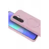 Newface Samsung Galaxy A26 Regal Magsafe Standlı Kapak - Açık Pembe