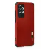 Newface Samsung Galaxy A33 5G Kılıf Loop Deri Silikon - Kırmızı