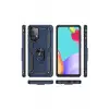 Newface Samsung Galaxy A33 5G Kılıf Sofya Yüzüklü Silikon Kapak - Lacivert