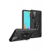 Newface Samsung Galaxy A33 5G Kılıf Sofya Yüzüklü Silikon Kapak - Siyah