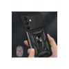Newface Samsung Galaxy A56 Kılıf Pars Lens Yüzüklü Silikon - Kırmızı