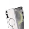 Newface Samsung Galaxy A56 Kross Magneticsafe Kapak - Gümüş