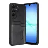 Newface Samsung Galaxy A57 5G Sara Kartvizitli Deri Kılıf - Siyah