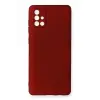 Newface Samsung Galaxy A71 Kılıf First Silikon - Bordo