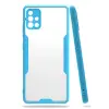 Newface Samsung Galaxy A71 Kılıf Platin Silikon - Mavi