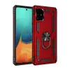 Newface Samsung Galaxy A71 Kılıf Sofya Yüzüklü Silikon Kapak - Kırmızı