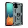 Newface Samsung Galaxy A71 Kılıf Sofya Yüzüklü Silikon Kapak - Yeşil
