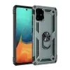 Newface Samsung Galaxy A71 Kılıf Sofya Yüzüklü Silikon Kapak - Yeşil