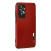 Newface Samsung Galaxy A72 Kılıf Loop Deri Silikon - Kırmızı
