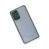 Newface Samsung Galaxy A72 Kılıf Miami Şeffaf Silikon - Koyu Yeşil