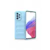 Newface Samsung Galaxy A73 5G Kılıf Optimum Silikon - Sky Blue