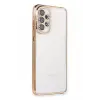 Newface Samsung Galaxy A73 5G Kılıf Razer Lensli Silikon - Gold