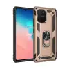 Newface Samsung Galaxy A91 / S10 Lite Kılıf Sofya Yüzüklü Silikon Kapak - Gold