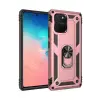 Newface Samsung Galaxy A91 / S10 Lite Kılıf Sofya Yüzüklü Silikon Kapak - Rose