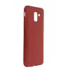 Newface Samsung Galaxy J6 Kılıf First Silikon - Bordo