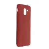 Newface Samsung Galaxy J6 Kılıf First Silikon - Bordo