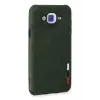 Newface Samsung Galaxy J7 Kılıf Loop Deri Silikon - Yeşil