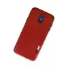 Newface Samsung Galaxy J7 Pro / J730 Kılıf Loop Deri Silikon - Kırmızı