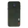 Newface Samsung Galaxy J7 Pro / J730 Kılıf Loop Deri Silikon - Yeşil