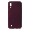 Newface Samsung Galaxy M10 Kılıf First Silikon - Mürdüm