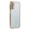 Newface Samsung Galaxy M23 Kılıf Razer Lensli Silikon - Gold