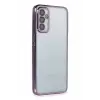 Newface Samsung Galaxy M23 Kılıf Razer Lensli Silikon - Mor