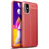 Newface Samsung Galaxy M31S Kılıf Auto Focus Kapak - Kırmızı