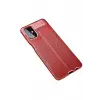 Newface Samsung Galaxy M31S Kılıf Auto Focus Kapak - Kırmızı