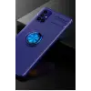 Newface Samsung Galaxy M51 Kılıf Range Yüzüklü Silikon - Mavi